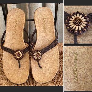 Bongo Cork Flip Flop Sandals 10